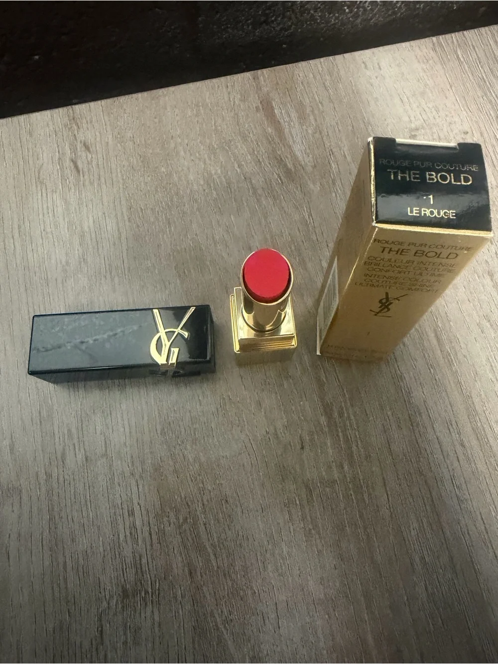 Yves Saint Laurent The Bold Intense Lipstick - Shade #1 Le Rouge - 0.11 oz
